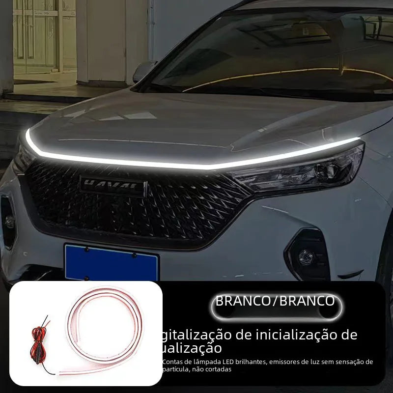 Luces LED Diurnas con Función de Escaneo al Iniciar y Decoración de Capó