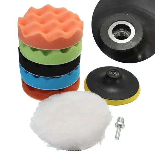 Auto Shine Self-Stick Sponge Pads 3-7 Inch