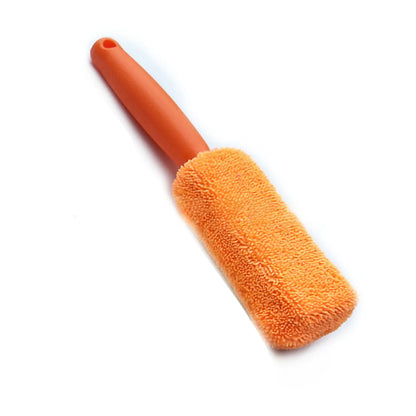 Cepillo para Ruedas de Mango Largo de Microfibra y Herramienta Limpiadora de Neumáticos
