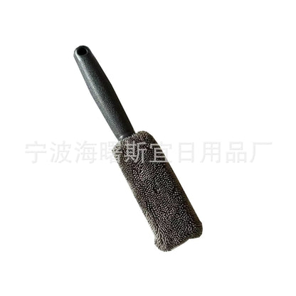 Cepillo para Ruedas de Mango Largo de Microfibra y Herramienta Limpiadora de Neumáticos