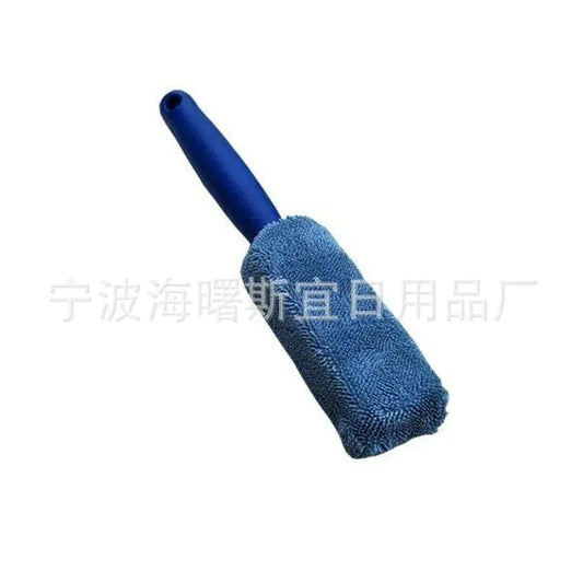 Cepillo para Ruedas de Mango Largo de Microfibra y Herramienta Limpiadora de Neumáticos