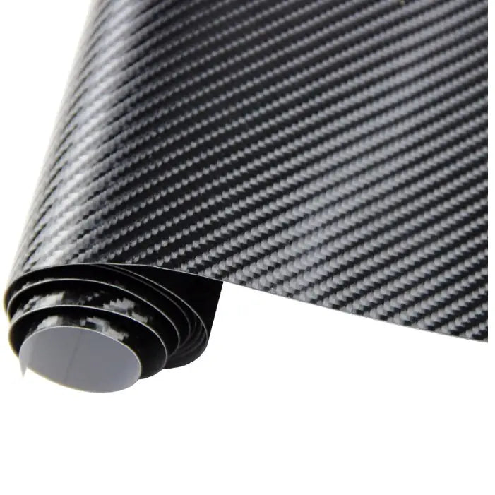 Pegatinas de Envoltura de Vinilo de Fibra de Carbono de Alto Brillo 5D para Coche