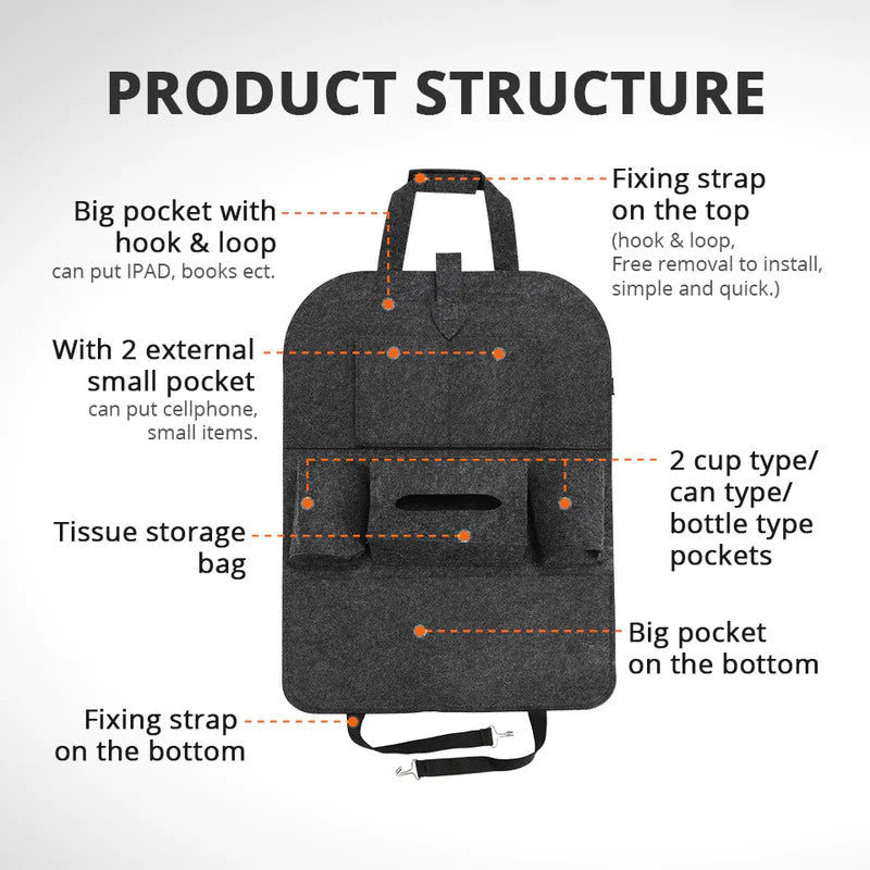 Car Seat Organizer Storage Bag