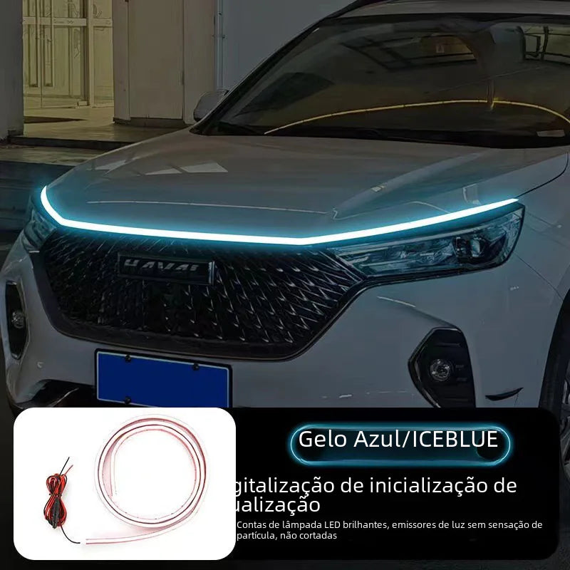 Luces LED Diurnas con Función de Escaneo al Iniciar y Decoración de Capó