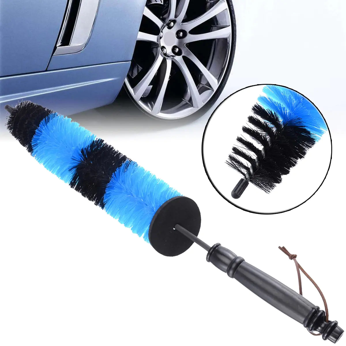 Set de Cepillos de Limpieza para Belleza y Cuidado de Ruedas de Coche