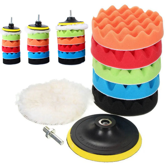 Auto Shine Self-Stick Sponge Pads 3-7 Inch