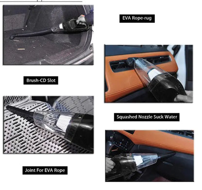 Aspiradora Portátil para Coche de 12V con Agarre Personalizado