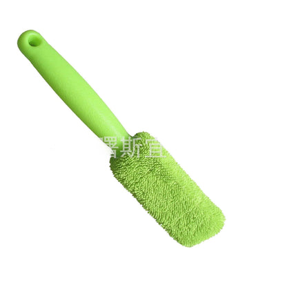 Cepillo para Ruedas de Mango Largo de Microfibra y Herramienta Limpiadora de Neumáticos
