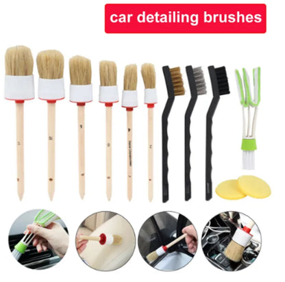 EcoDetail Car Wash Brush with Natural Bristles
