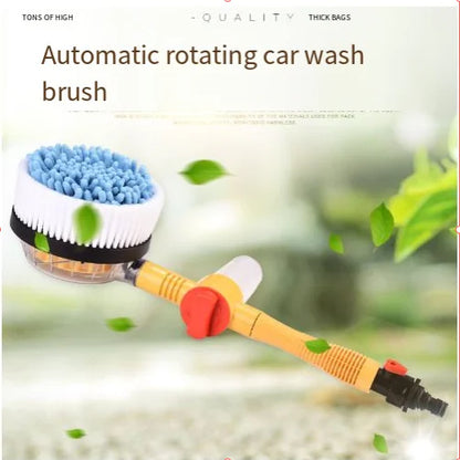 Car Wash Tool with Chenille Automatic Rotating Mop
