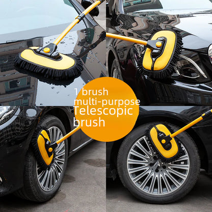 Car Wash Mop with Chenille Soft Bristles and Extendable Handle