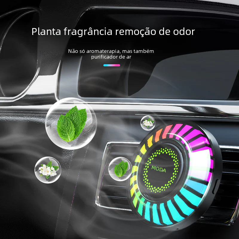 Luz de Ambiente para Coche 3D RGB con Control de Sonido y Aromaterapia