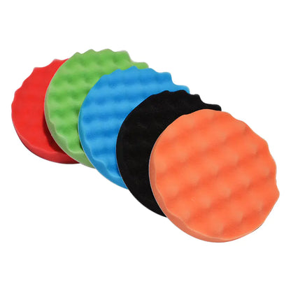 Auto Shine Self-Stick Sponge Pads 3-7 Inch