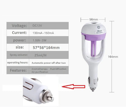Mini Car Humidifier with Aromatherapy Purification